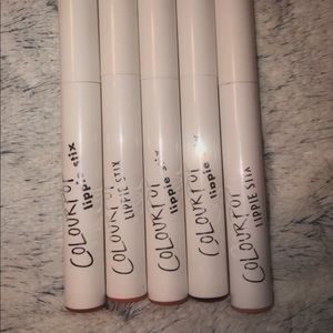set of 5 colourpop lippie stix
